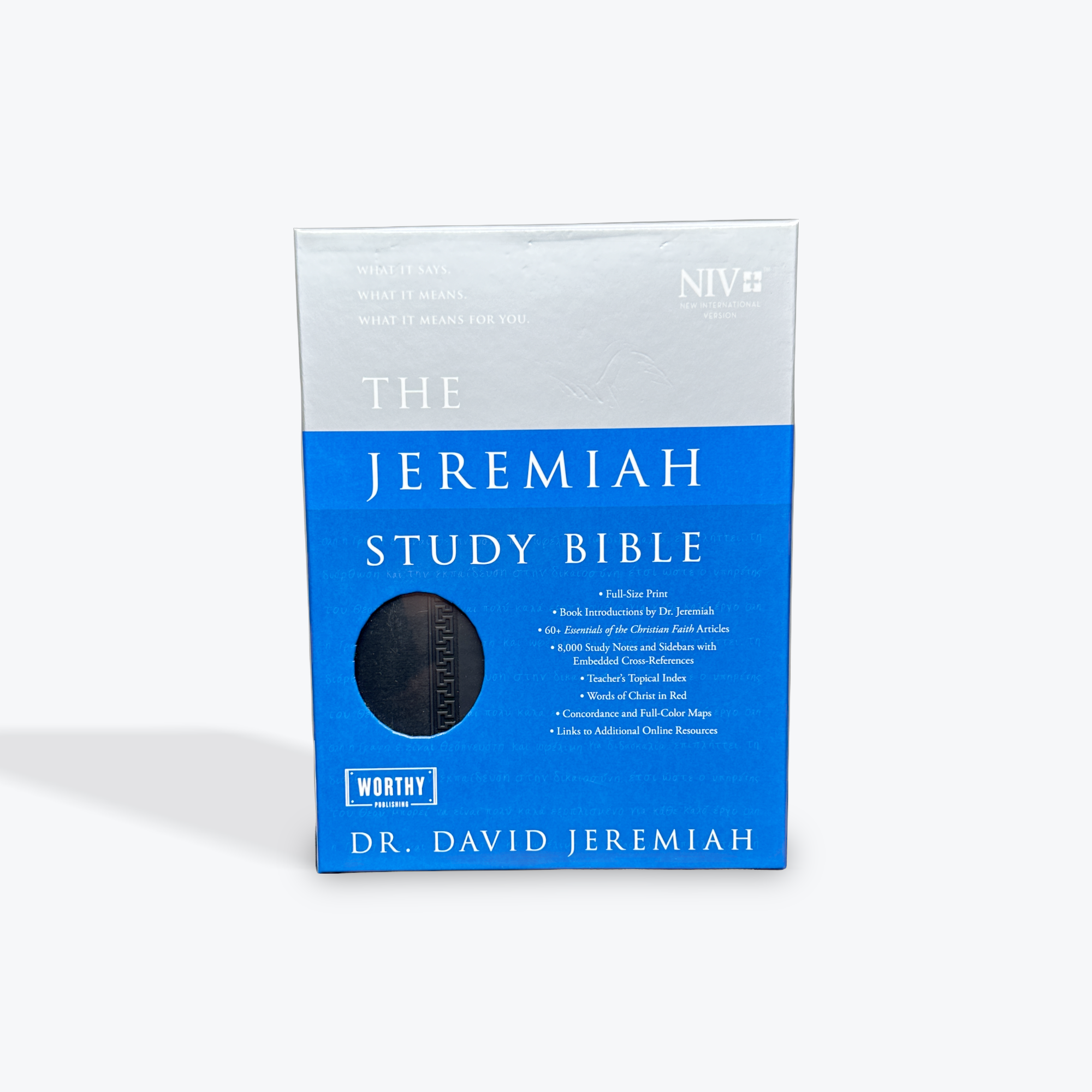 NIV The Jeremiah Study Bible Black LeatherLuxe Red Letter