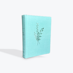 NIV Journal the Word Bible (Perfect for Note-Taking), Double-Column, Cloth over Board, Teal, Red Letter, Comfort Print: Reflect, Take Notes, or Create Art Next to Your Favorite Verses Hardcover