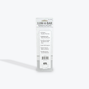 Lum-A-Bar 6 x 1 inch Clear 2X Highlighter Magnifier