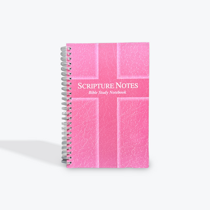 Scripture Notes Bible Study Notebook - Rose