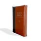 RVR1960 Santa Biblia Letra Super Gigante, Imitación Piel Negro/Café, Palabras de Jesus en Rojo, 19 Puntos