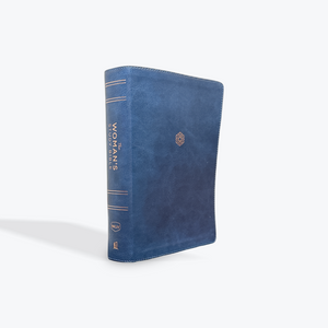 NKJV The Woman's Study Bible, Leathersoft, Blue, Red Letter, Full-Color Edition: Receiving God's Truth for Balance, Hope, and Transformation