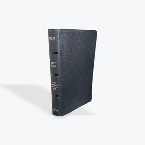 NASB Giant Print Reference Bible, Black Genuine Leather with Index