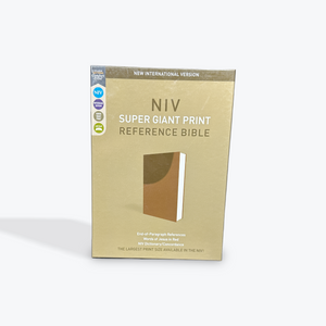 NIV Super Giant Print Reference Bible Chocolate Leathersoft