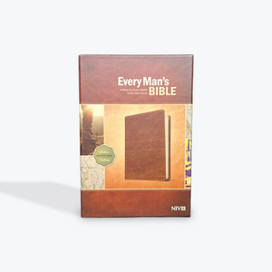 NIV Every Man’s Bible Deluxe Journeyman Edition Tan LeatherLike