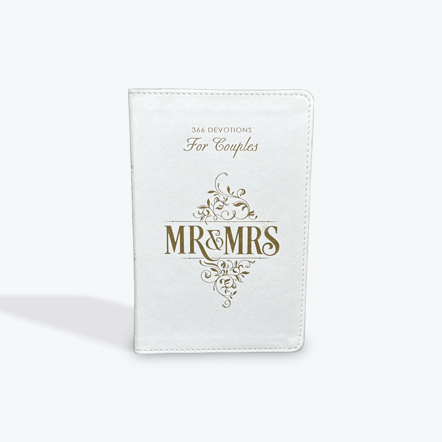 Mr. & Mrs. 366 Devotions for Couples White Faux Leather Devotional