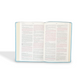 NTV Biblia ultrafina, letra grande con Filament, LeatherLike, Tranquil Blue, Red Letter