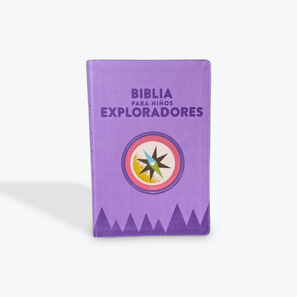 RVR 1960 Biblia Para Niños Exploradores, Lavanda Compás Símil Piel
