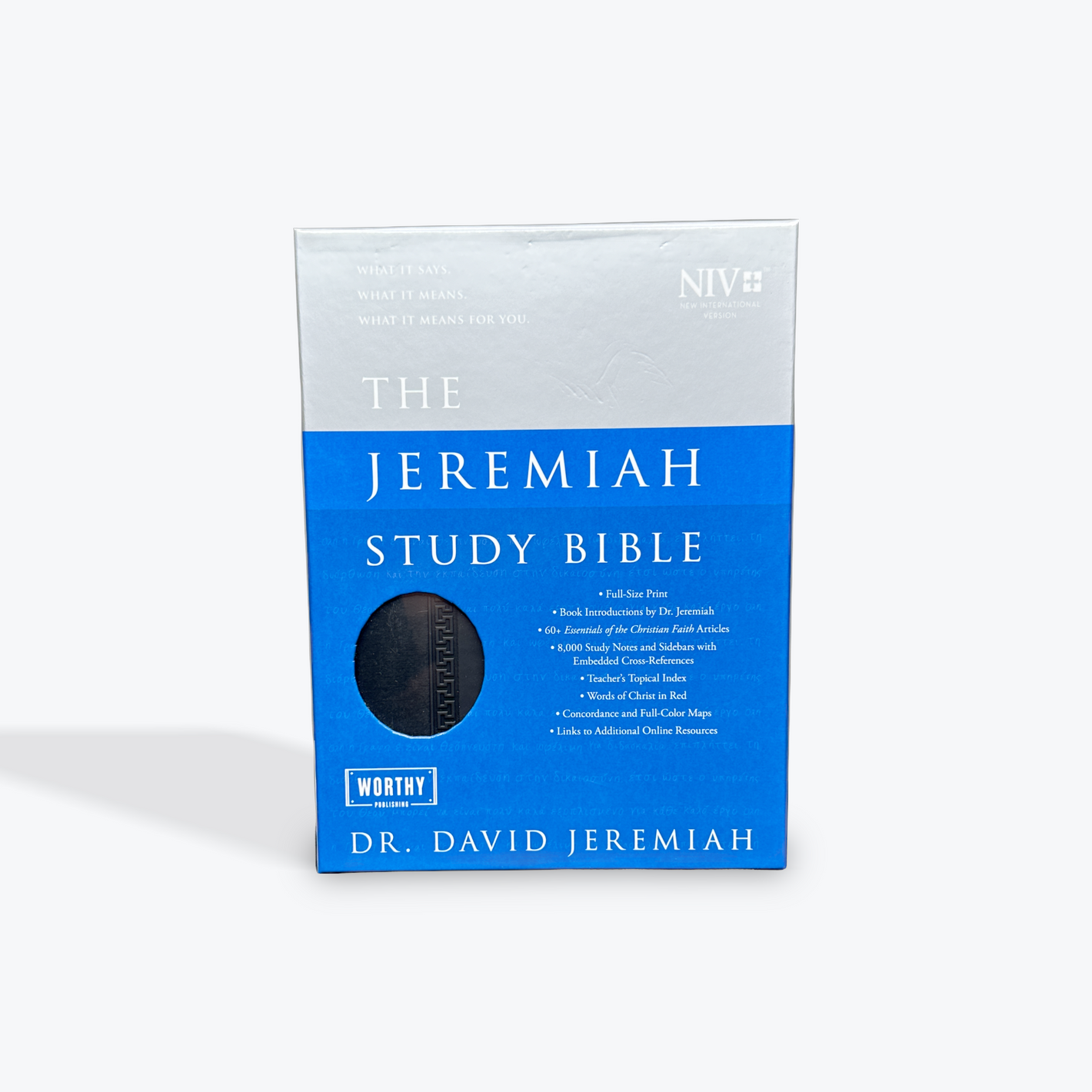 NIV The Jeremiah Study Bible Black LeatherLuxe Red Letter