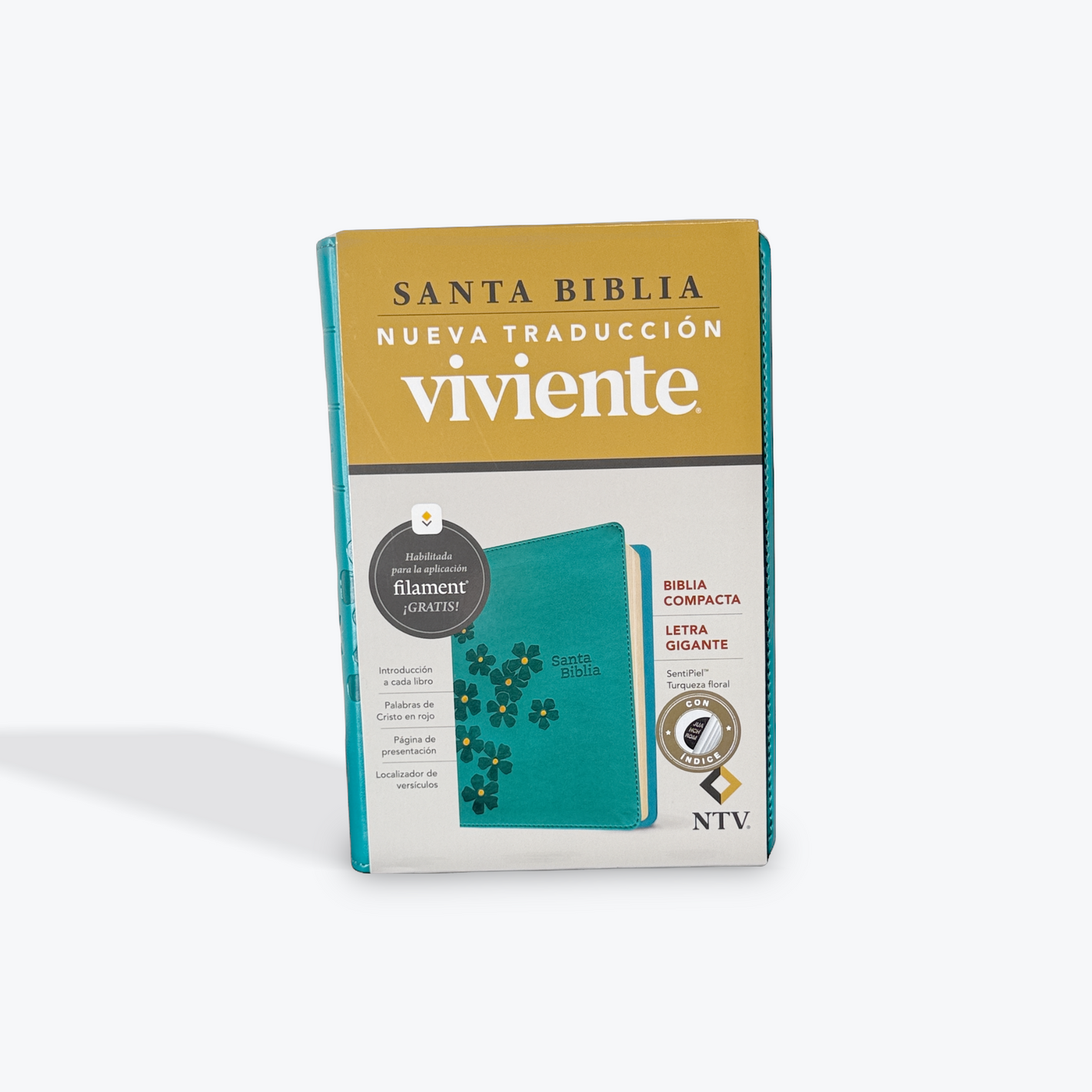 NTV Biblia compacta, letra gigante con Filament