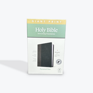 NLT Personal Size Giant Print Bible, Filament-Enabled Edition Black/Onyx LeatherLike with Index