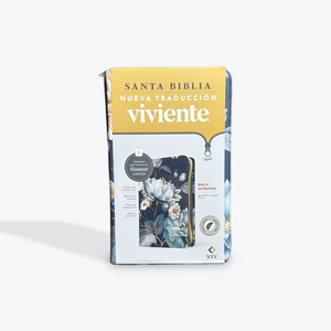 NTV Biblia Ultrafina de Zíper, con Filament Floral con Indice