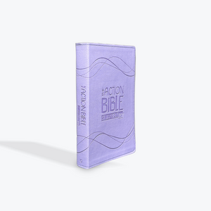 ESV The Action Bible Study Bible Premium Edition Lavender