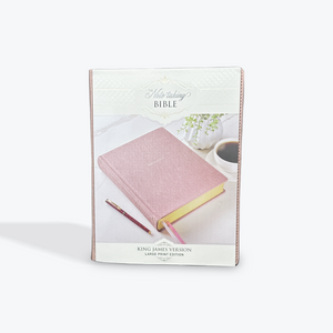 KJV The Note-taking Bible Pearlescent Mauve Faux Leather Hardcover Large Print
