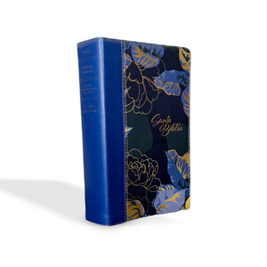 NTV Biblia manual, letra grande con Filament, LeatherLike, Indexed, Dark Blue, Red Letter