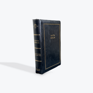 RVR1960 Biblia Letra Gigante Tamaño Manual con Referencias Negro Simil Piel con Cierre y Indice