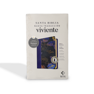 NTV Biblia manual, letra grande con Filament, LeatherLike, Indexed, Dark Blue, Red Letter