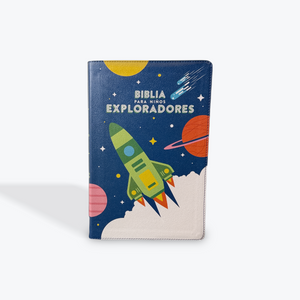 RVR 1960 Biblia para Niños Exploradores, Azul Cósmico Símil Piel