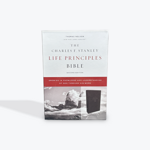 NKJV, Charles F. Stanley Life Principles Bible, 2nd Edition, Leathersoft, Black, Comfort Print: Growing in Knowledge and Understanding of God Through His Word