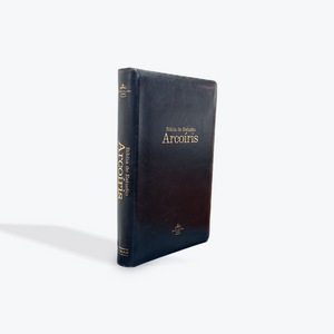 RVR1960 Biblia de Estudio Arcoíris Negro, SimilPiel con Bolsillo, Indice Y Cierre (Incluye Lente de Aumento)