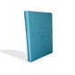 NTV Biblia ultrafina, letra grande con Filament, LeatherLike, Tranquil Blue, Red Letter