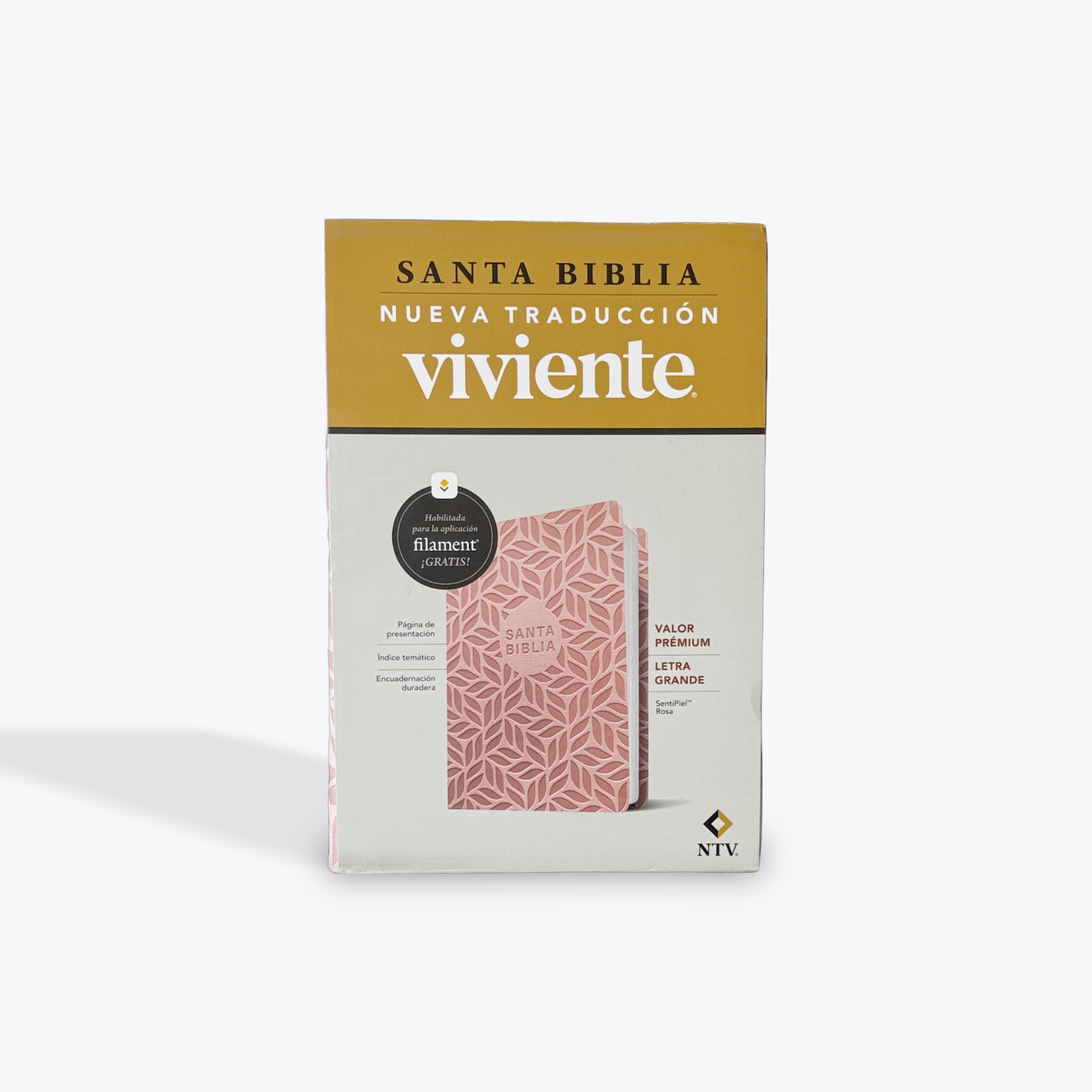 NTV Biblia valor prémium Letra grande con Filament