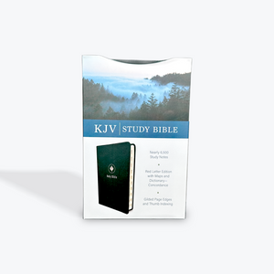 KJV Study Bible with Index in Evergreen Fog Leathersoft