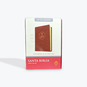 RVR1960 Santa Biblia Edición de Referencia Ultrafina, Letra Grande Reddish Brown