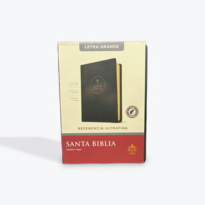 RVR60 Santa Biblia Edición de Referencia Ultrafina, Letra Grande SentiPiel con Indice