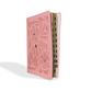 NTV Biblia ultrafina, letra grande con Filament, LeatherLike, Indexed, Pink Flowers, Red Letter