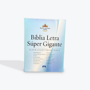 RVR1960 Biblia Letra Super Gigante Negro Simil Piel con Indice