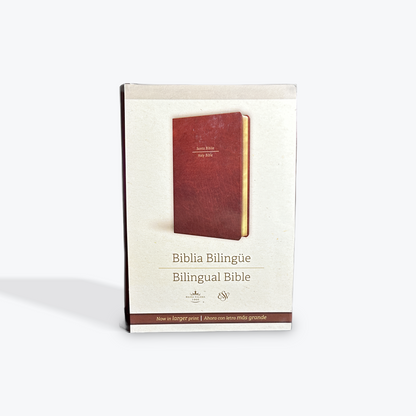 ESV/RVR60 Biblia Bilingue-Bilingual Bible Marron