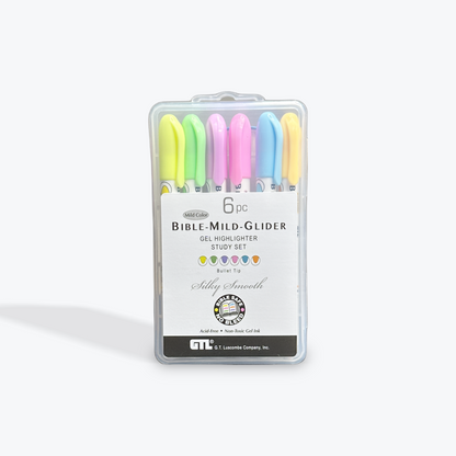 Bible-Mild-Glider Gel Highlighter Kit - Set of 6