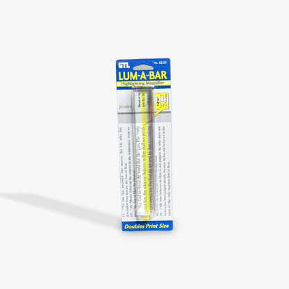 Lum-A-Bar 6 x 1 inch Clear 2X Highlighter Magnifier