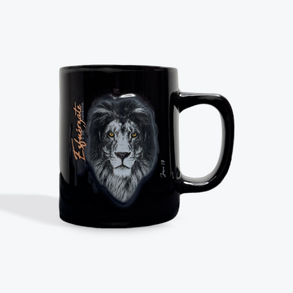 Taza de Ceramica Coleccion Prominencia Modelo: Esfuerzate, Leon 23oz