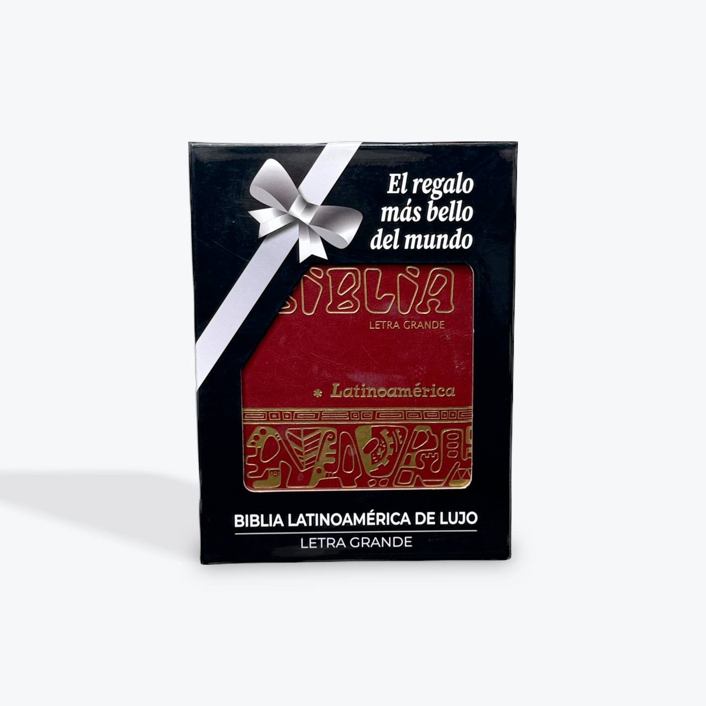 La Biblia Latinoamérica de Lujo Roja, Letra Grande, Imitación piel, Cierre e Índice