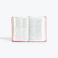RVR1960 Biblia Tamaño Manual Letra Grande 12 puntos- Imitación Piel Rosa Oscuro