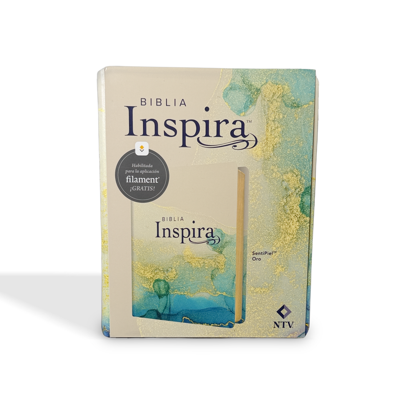 NTV Biblia Inspira con Filament, LeatherLike, Gold