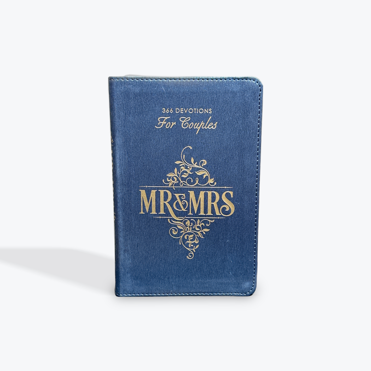 Mr. & Mrs. 366 Devotions for Couples Blue Faux Leather Devotional