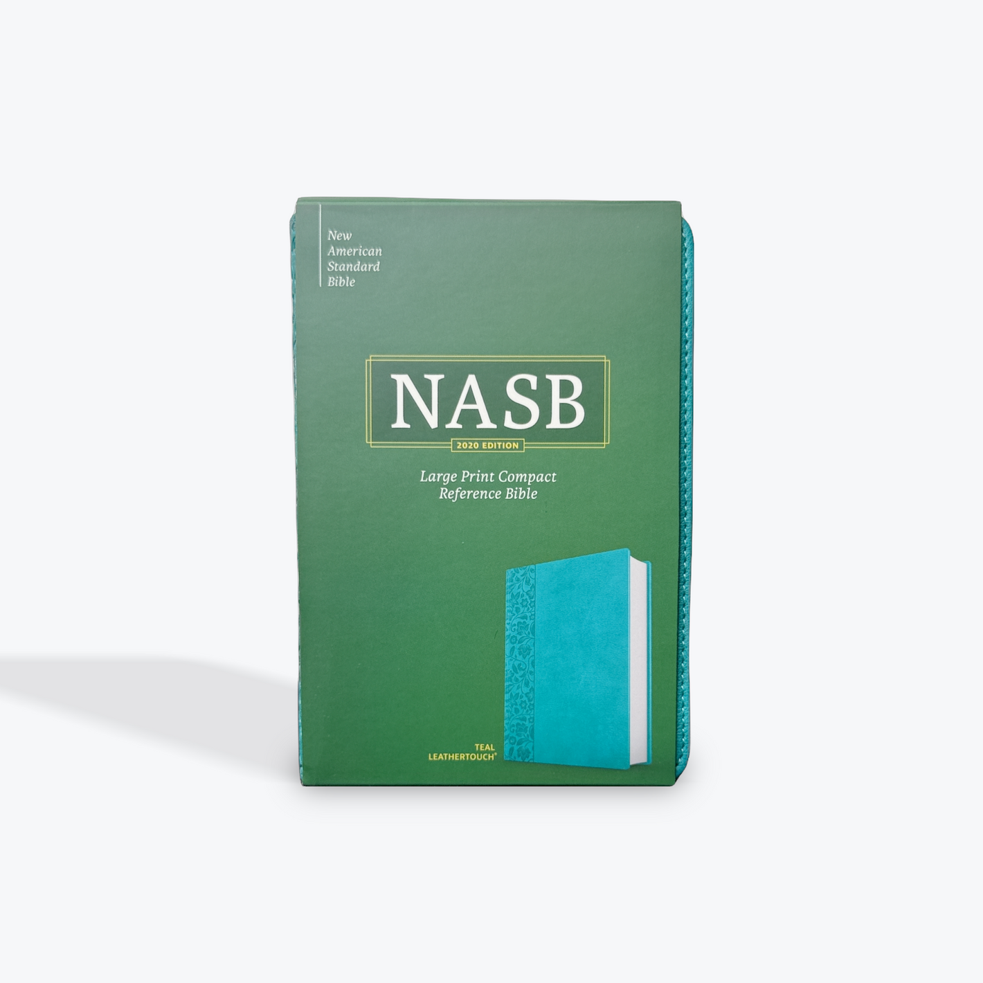 NASB Large Print Compact Reference Bible, Teal LeatherTouch