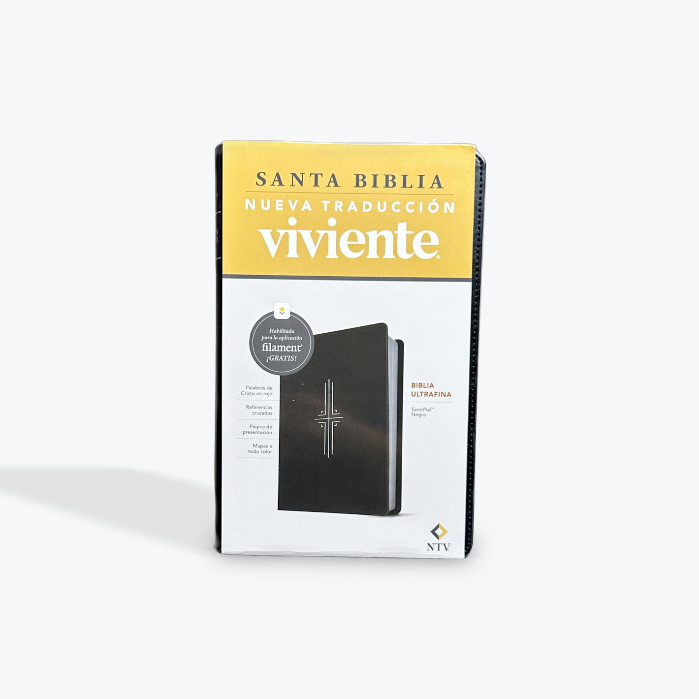 NTV Biblia Ultrafina con Filament Negra