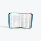 RVR1960 Biblia Letra Gigante Tamaño Manual con Referencias Turquesa Simil Piel con Cierre y Indice