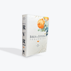 RVR60 Biblia de Estudio Teologico Naranja con Indice