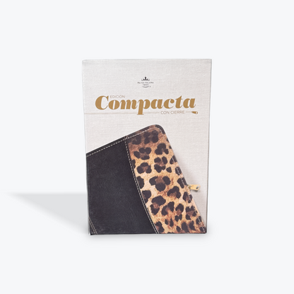 RVR1960 Edición Compacta con Cierre, Negro/Leopardo Símil Piel con Cierre