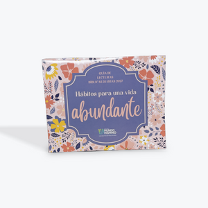 Calendario Biblico 2027 en Español - Habitos Para Una Vida Abundante Estilo Floral Lila